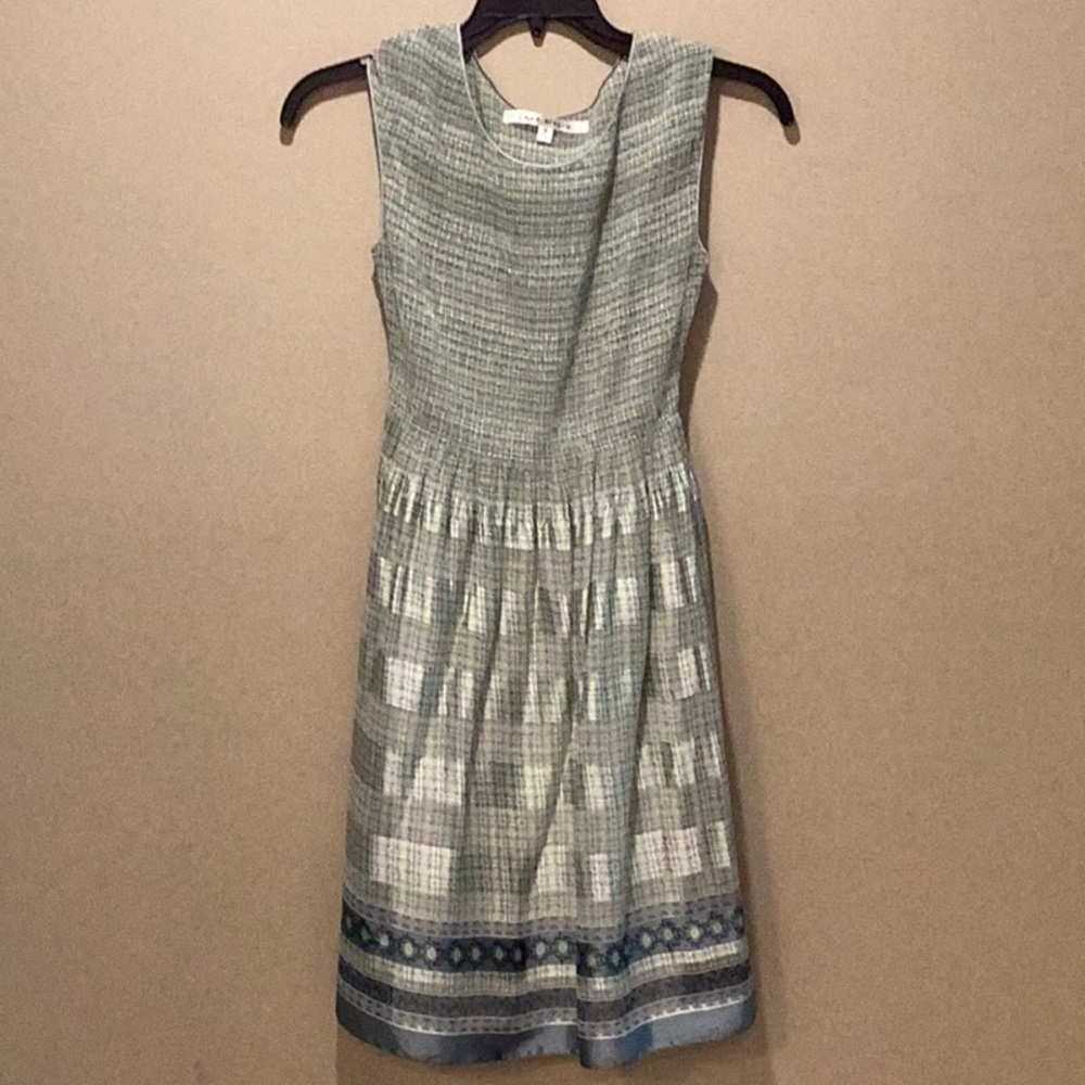 Max Studio light green and blue lightweight dress size medium